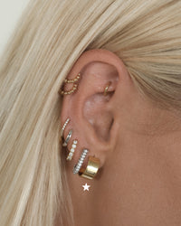 Gaia Hoops- Gold View 3