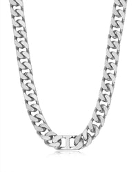 Kam Chunky Chain Necklace- Silver View 1
