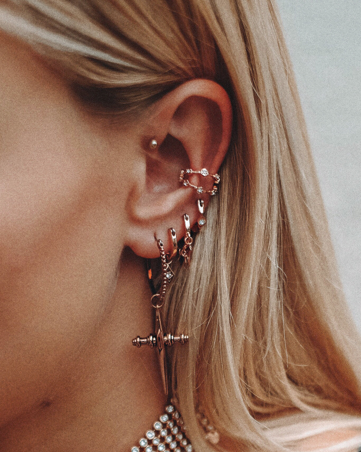 Luv aj cheap cross earrings