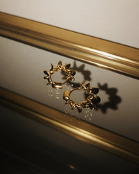 Dahlia Hoops- Gold View 5