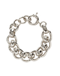 The Lola Oversized Chain Bracelet- Silver View 1