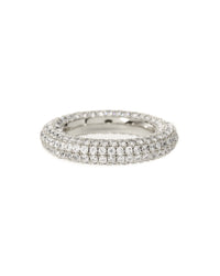 Pave Amalfi Ring- Silver View 1