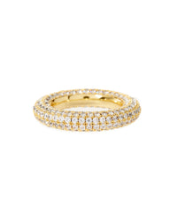 Pave Amalfi Ring- Gold View 1