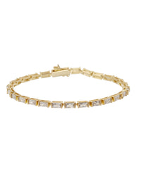 Baguette Eternity Bracelet- Gold