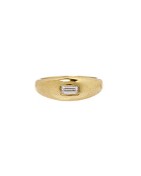 Baguette Dome Ring- Gold View 1