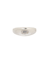 Baguette Dome Ring- Silver View 1
