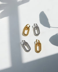 Le Signe Loop Hoops- Silver View 5