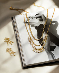 Colette Shaker Statement Necklace- Gold View 3