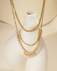 Colette Shaker Statement Necklace- Gold view 2