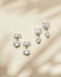 Stellar Bezel Studs Set- Silver view 2
