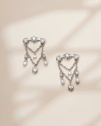 Stellar Bezel Shaker Studs- Silver View 2