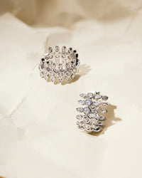 Florette Hoops- Silver view 2