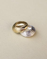 Wave Dome Ring- Gold View 3