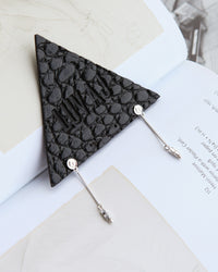 Etched Punk Bar Studs- Silver View 3