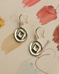 Punk Stud Hook Earrings- Gold View 4