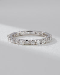 The Perfect Emerald Eternity Band View 3