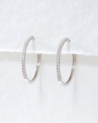 The Dreamy Diamond Hoops (25mm) View 3
