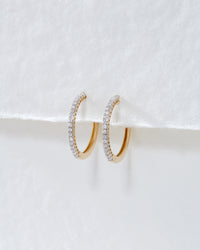 The Dreamy Diamond Hoops (18mm) View 1
