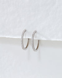 The Dreamy Diamond Hoops (18mm) View 3