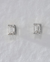 The Ultimate Emerald Solitaire Studs View 9
