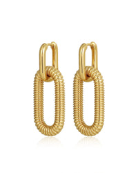 Le Signe Loop Hoops- Gold View 1