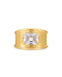 Lola Stone Statement Ring- Gold
