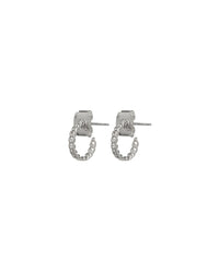 Baby Chain Hoops- Silver View 1