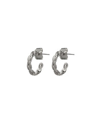 Baby Rope Hoops- Silver View 1