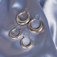 Casimir Tube Hoops- Silver View 2