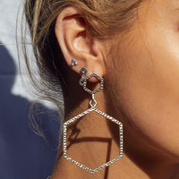The Moroccan Studs Set- Silver View 3