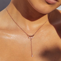 The Moroccan Stud Lariat- Silver View 3