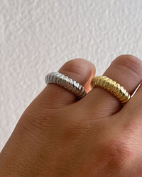 Snake Chain Ring- Silver View 4