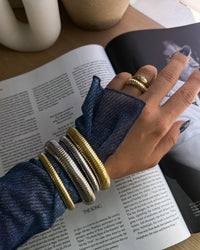 Flex Snake Chain Bracelet- Gold (Ships Mid December) View 5