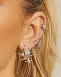 Positano Hoops- Silver View 4