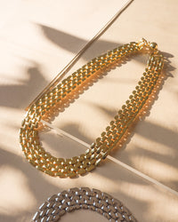 Celine Chain Link Necklace- Gold View 5