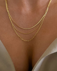 Chandon Multi Chain Charm Necklace- Gold View 3
