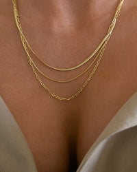 J.HOFFMAN'S Tiny Love Thin Chain Necklace