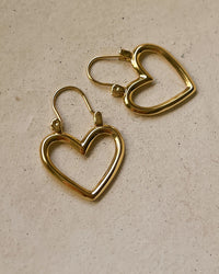 Mini Heartbreaker Hoops- Gold View 3