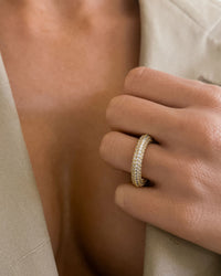 Pave Amalfi Ring- Gold View 3