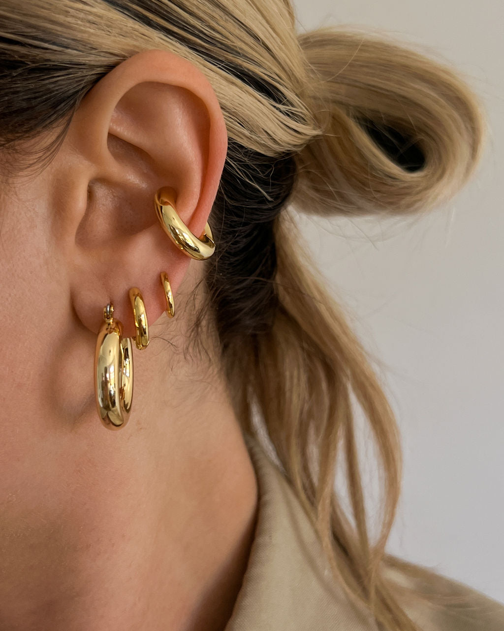 Baby Amalfi Tube Hoops Gold Luv Aj