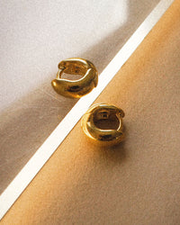 Mini Mirabella Huggies (9mm)- Gold View 3