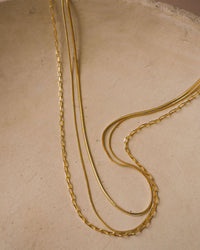 Chandon Multi Chain Charm Necklace- Gold view 2
