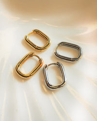 Chain Link Huggies- Silver View 5