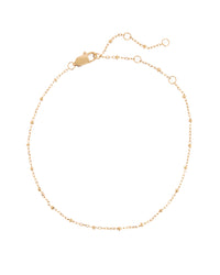 Mondays at Teddy's Anklet- Gold View 1