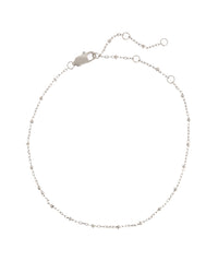 Mondays at Teddy's Anklet- Silver View 1