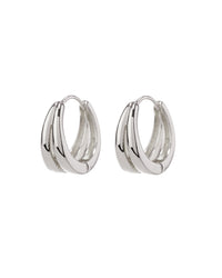 Margaux Huggies (12mm)- Silver View 1