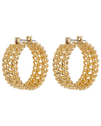 Margherita Chain Hoops- Gold