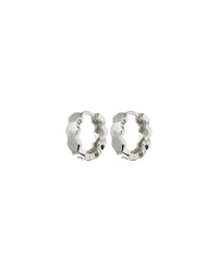 Mini Hex Huggies- Silver View 1