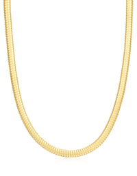 Mini Flex Snake Chain Necklace- Gold (Ships Early October) View 1