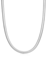 Mini Flex Snake Chain Necklace- Silver View 1